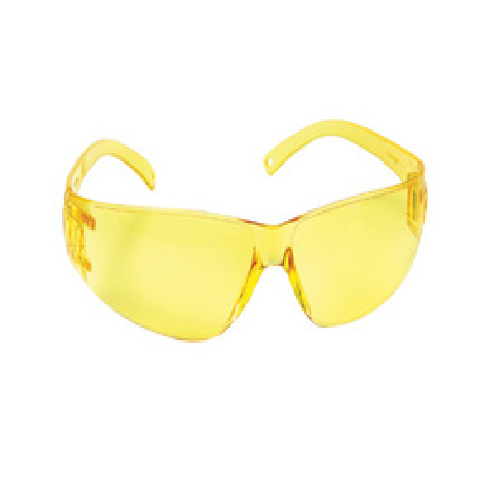 RIMLESS SAFETY GLASSES AMBER